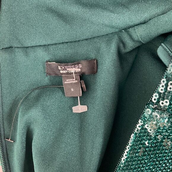 Express Sequin Long Sleeve Top NEW - Picture 8 of 10